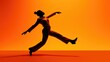 © PikePicture - dance orange solid background