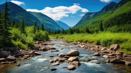 Wall Mural - nature white mountains