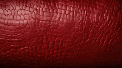 Wall Mural - glossy red leather texture