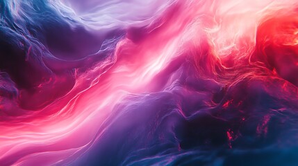 Wall Mural - fluid motion of vibrant abstract waves in colorful energetic display image
