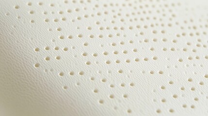 A white surface with many small holes