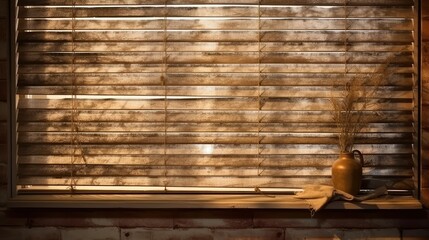 Poster - slats wood blind