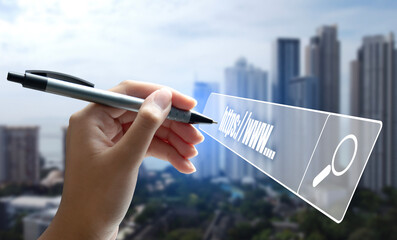 The concept of registering and setting up a website domain