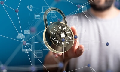 Aufkleber - Certified Guarantee Approval or Secure Access System Concept,