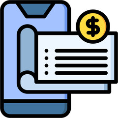 Poster - Digital Cheque Icon