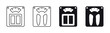 © Progress Smoothly - weight scales icon set. body scale icon. vector illustration