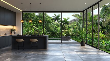 Wall Mural - Modern kitchen oasis