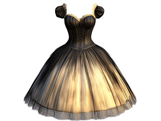 a black and gold dress