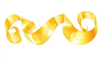 Watercolor painting of a spiral shaped object, ideal for abstract or artistic uses