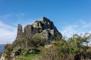 landscape with sky, Castle of Roquefixade