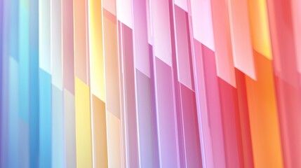 Wall Mural - Abstract Pastel Vertical Stripes Gradient Color Composition, Digital Art, Rainbow Hues Abstract art, pastel colors