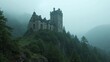 © Trust Fish - Enchanting view of a dilapidated medieval castle in a misty landscape