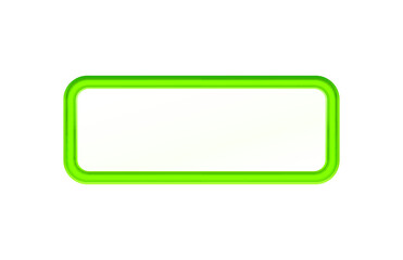 Wall Mural - Green frame label, event bar button, white signboard. Vector illustration