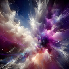 magic of space abstract background