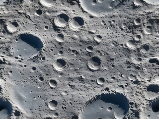 lunar surface showing impact craters from meteorites in outer space
