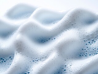 Wall Mural - A close up of a white fabric with bubbles on it