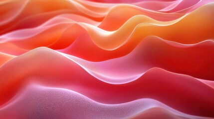 Wall Mural - colorful undulating waves create a dynamic abstract pattern full of motion and depth in vibrant hues