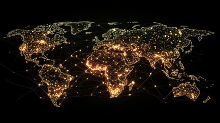 Wall Mural - global network concept. iot(internet of things).