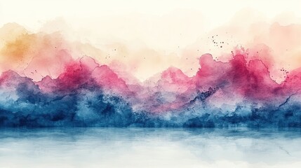Aufkleber - abstract watercolor background in pastel color frame presentation design template style colorful background with empty space for tex