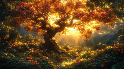 Poster - bible old testament creation genesis god created adam and eve and provided all they needed in the garden of eden