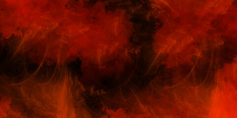 Wall Mural - abstract red smoke texture over black. red steam explosion special effect. dark red and orange gradi