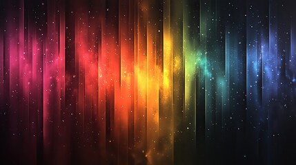 Leinwandbilder - colorful rainbow gradient dark black to black with neon green patch merged in to the other colors simple minimal perfectly smooth textur
