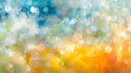 A close up of a blue and yellow abstract background