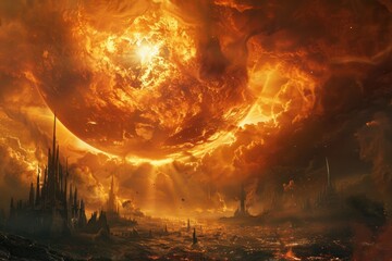 heaven on earth. armageddon catastrophy: the apocalypse of planet earth