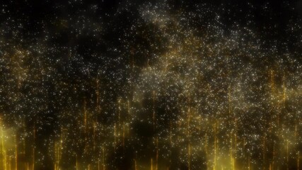 Wall Mural - Happy new year 2025 motion animation. Abstract motion background shining colorful particles. New year and Christmas 2025, 2024 background. Seamless 4K loop video.