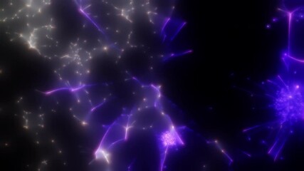Wall Mural - Happy new year 2025 motion animation. Abstract motion background shining colorful particles. New year and Christmas 2025, 2024 background. Seamless 4K loop video.