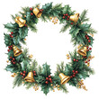 © Prosanjit12 - Holly garland bell decorations isolated on transparent background