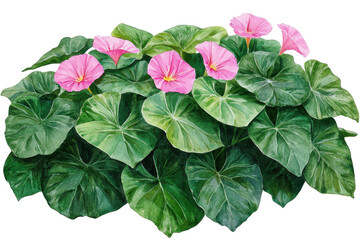 Wall Mural - Lush and bright lavatera flowers