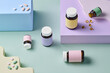 © Marc Tran/Stocksy - Colorful Medicine Bottles and Capsules on Pastel Background
