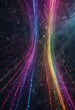 © methinee - abstract background with colorful glitter and light rays, neon light sprinkle, radiant starlight, glittery texture background