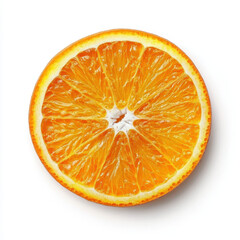 Wall Mural - Fresh orange slice with vibrant color and juicy texture