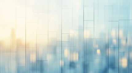 Wall Mural - a city skyline with a bright sun in the background