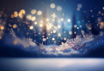 Aufkleber - A cluster of delicate snowflakes rest on a bed of pristine snow, illuminated by the warm glow of the sun.