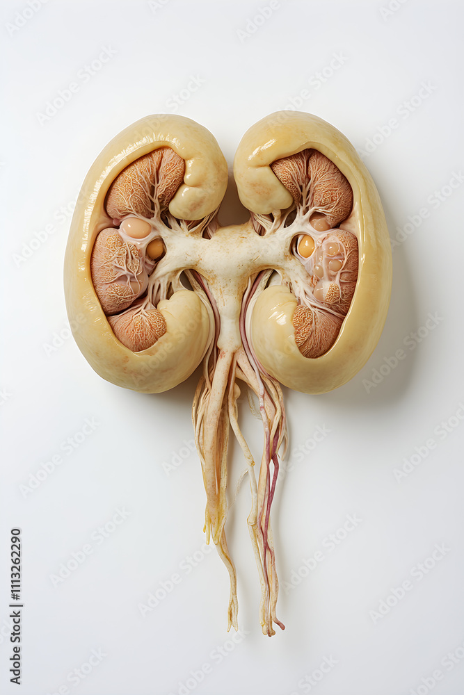 Comprehensive Anatomical Diagram of the Urinary System Featuring ...