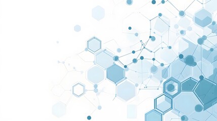 Wall Mural - abstract hexagon network structure design