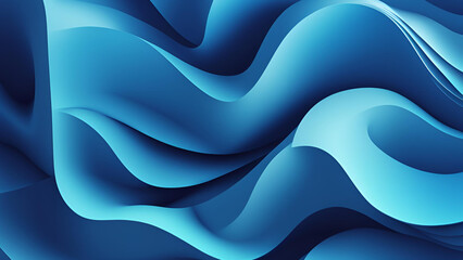 A 4K resolution abstract backdrop that highlights a blue gradient complemented by undulating waves
