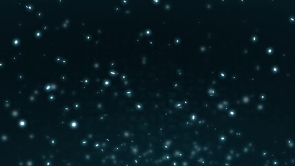 Wall Mural - dark blue seamless looping particle background. repeating wallpaper of glowing blue flickering dots 
