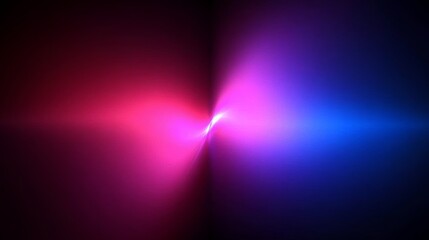 Poster - Vibrant Gradient Background with Glossy Neon Light Effect in Pink and Blue