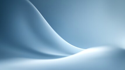 Aufkleber - Minimalist Abstract Light Blue Gradient Background with Soft Shadows for Product Presentation