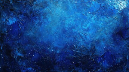 Wall Mural - Deep Blue Abstract Texture with Galaxy Inspiration and Starry Sky