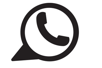 Wall Mural - phone icon in flat style. vector illustration on isolated background.
