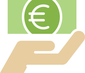 Wall Mural - Euro Money Icon
