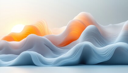 Aufkleber - Minimalist Abstract Shadow and Light Effect with Leaf Silhouette for Spring Summer Product Presentation