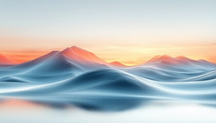 Aufkleber - Minimalist Abstract Image Soft Lighting Gentle Gradients Textures Nature Inspired