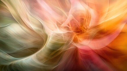 Poster - Abstract Swirling Hues Of Warm Earth Tones