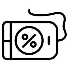 Poster - Discount Line Icon